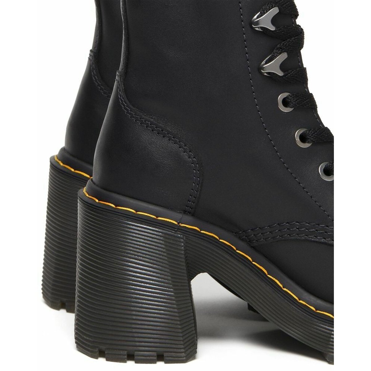 Stivali con tacco e lacci Jesy in pelle sendal nero , DR. MARTENS