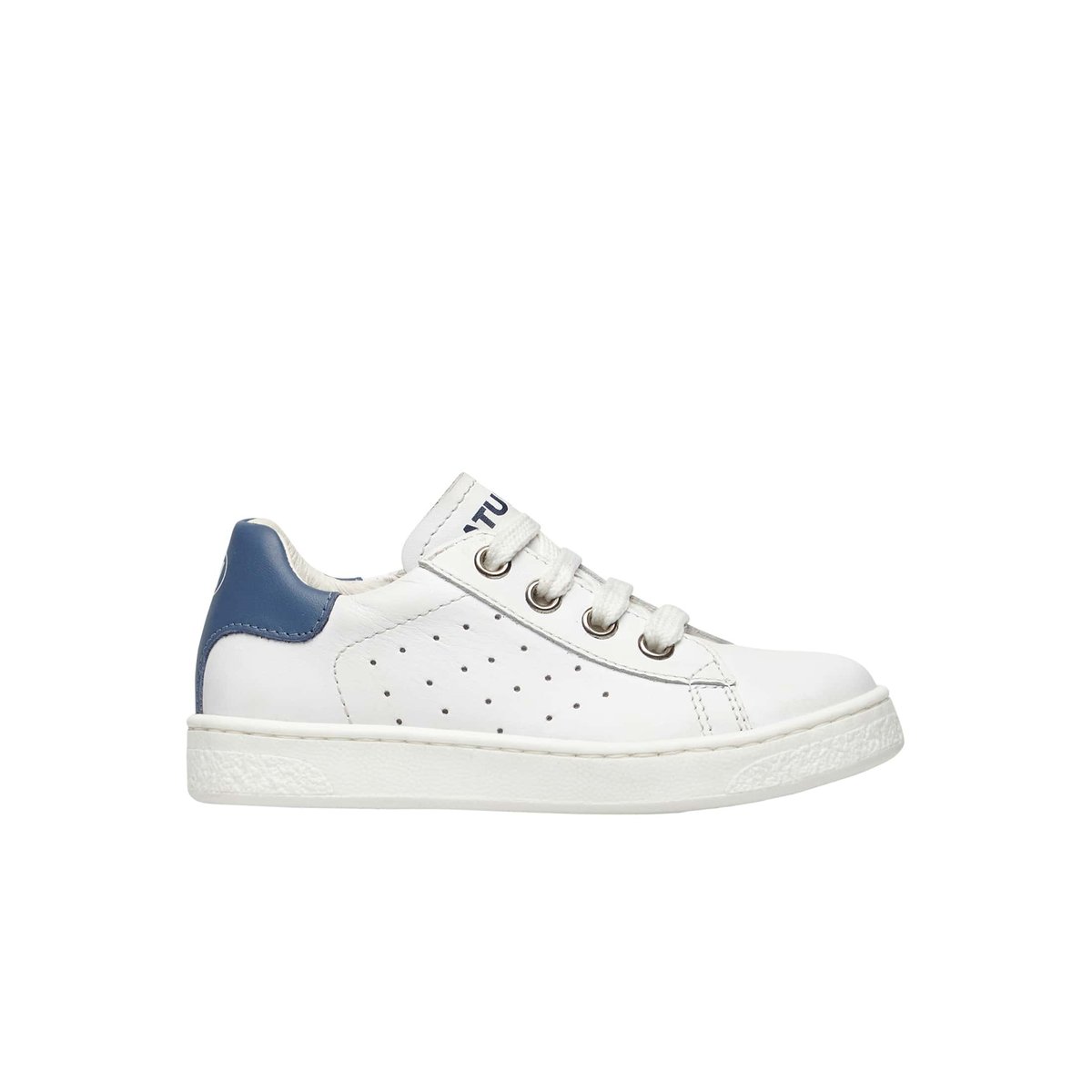 Baskets en cuir HASSELT 2 ZIP. blanc, NATURINO
