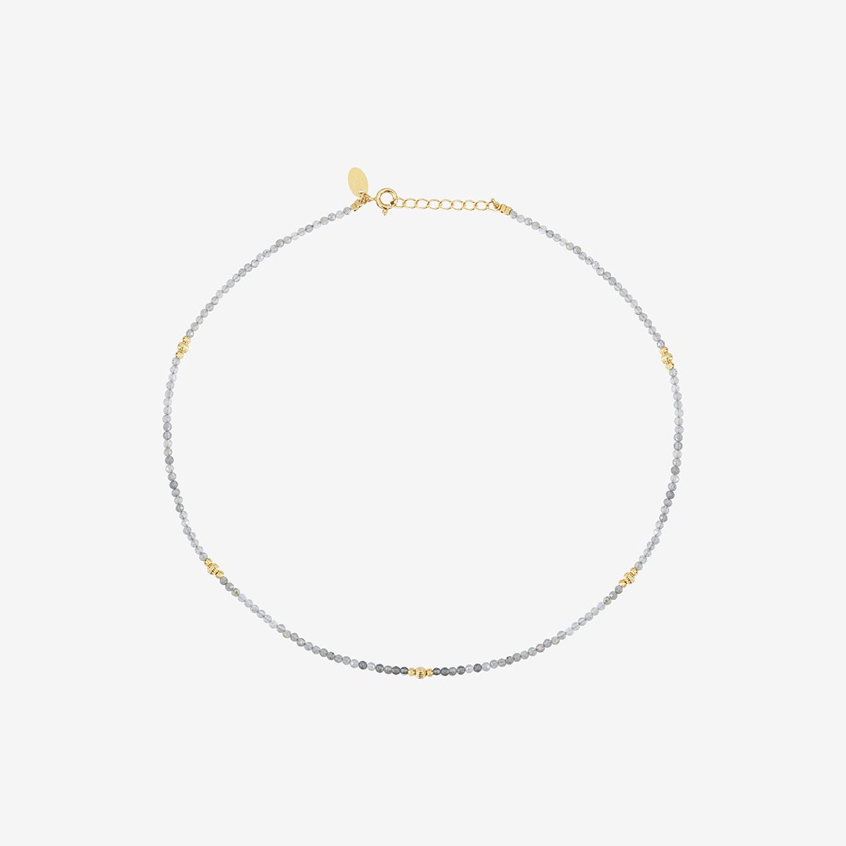 Collier doré labradorite - jeri gris, CAROLINE NAJMAN