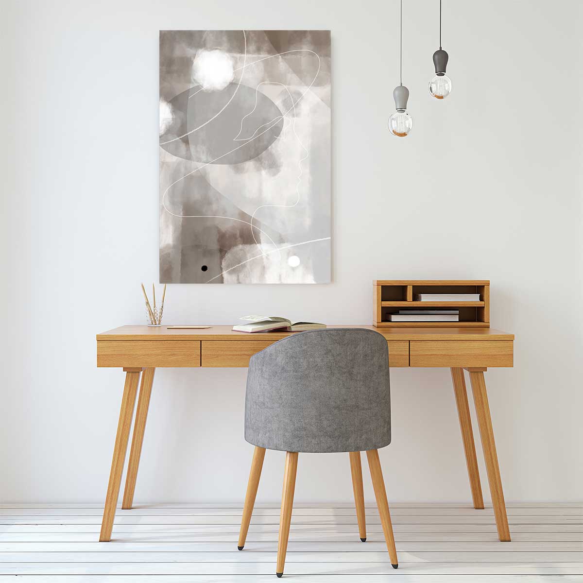 Tableau abstrait et soft line n°2 tableau alu dibond, HEXOA