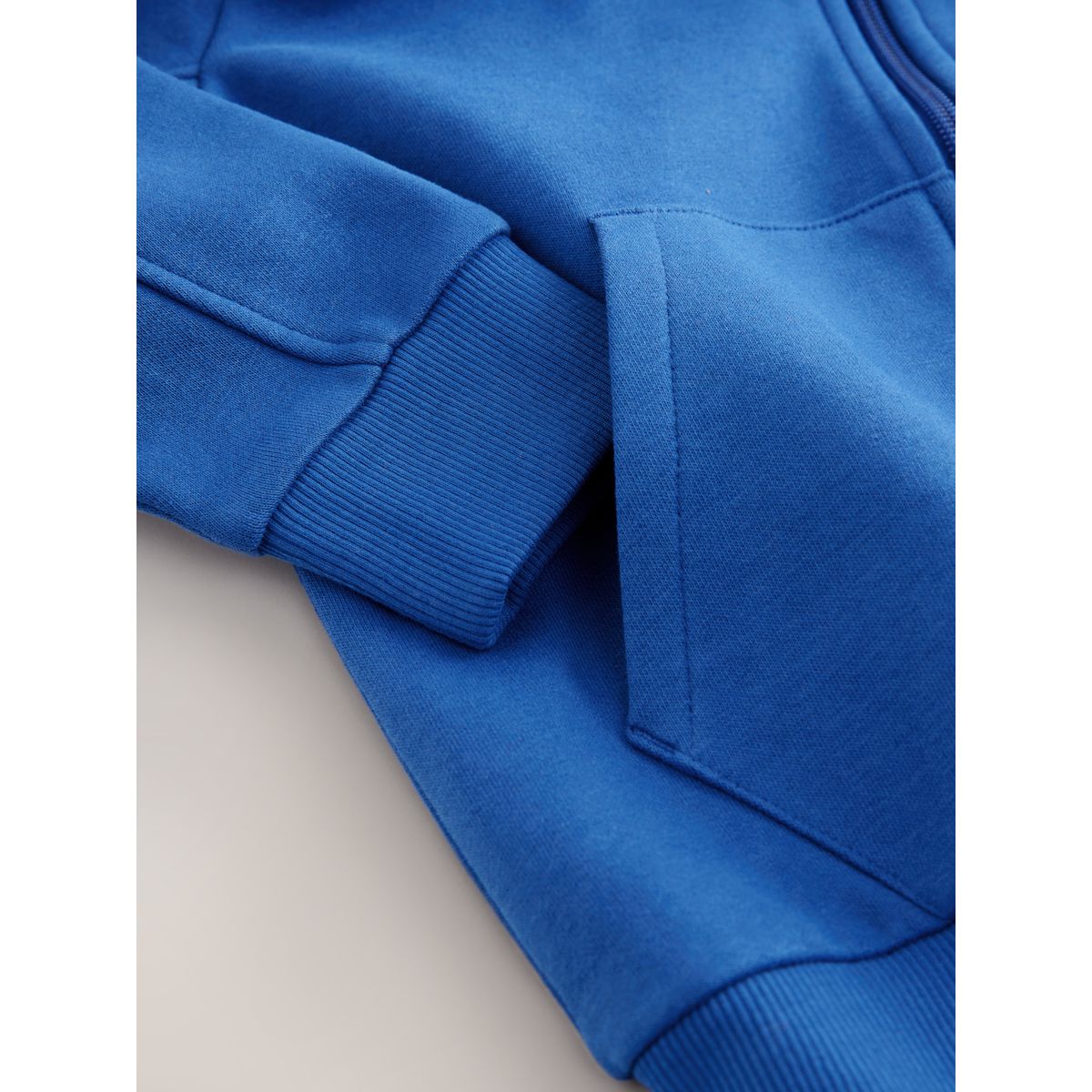 Sweat à capuche molletonné bleu cobalt, NEXT