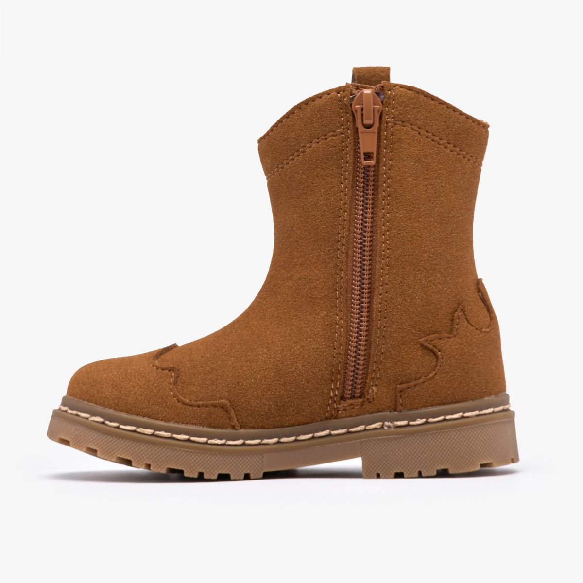 Boots Synthétique Coupe Large ADELAIDE MID T marron, CLARKS