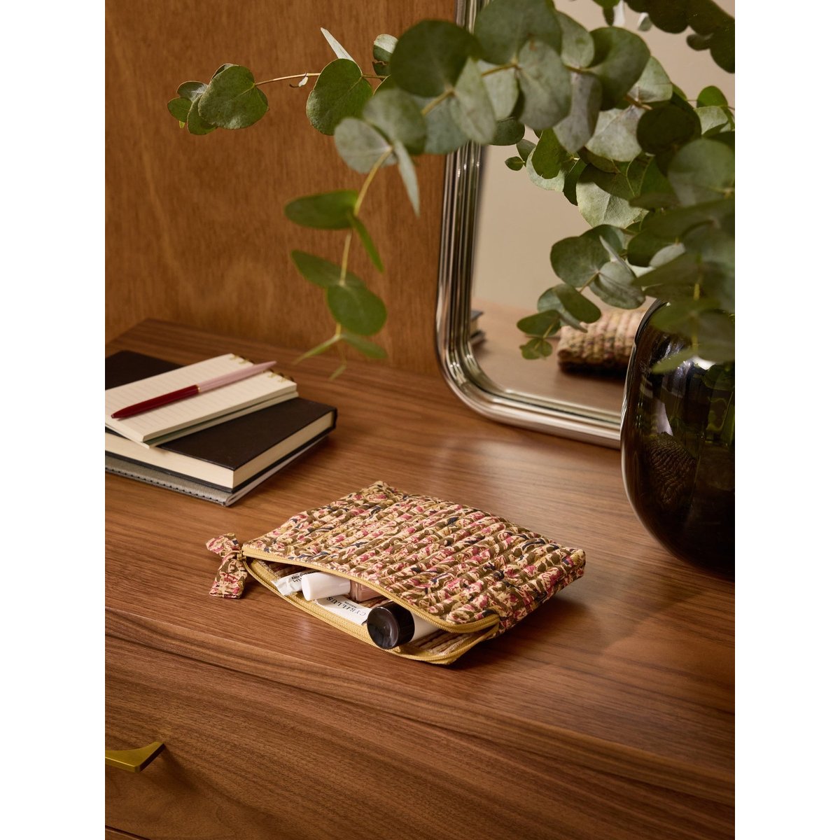 Petite trousse imprimé indien Fleurs Agra imprimé fleurs agra, CYRILLUS
