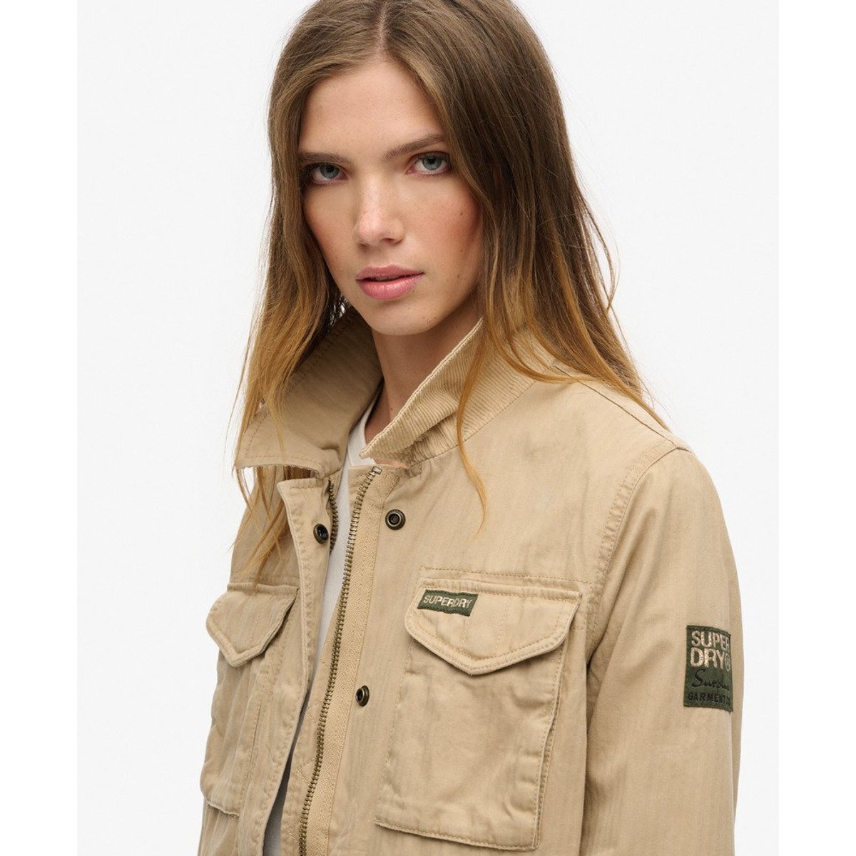 Veste militaire doublée M65 beige canyon, SUPERDRY