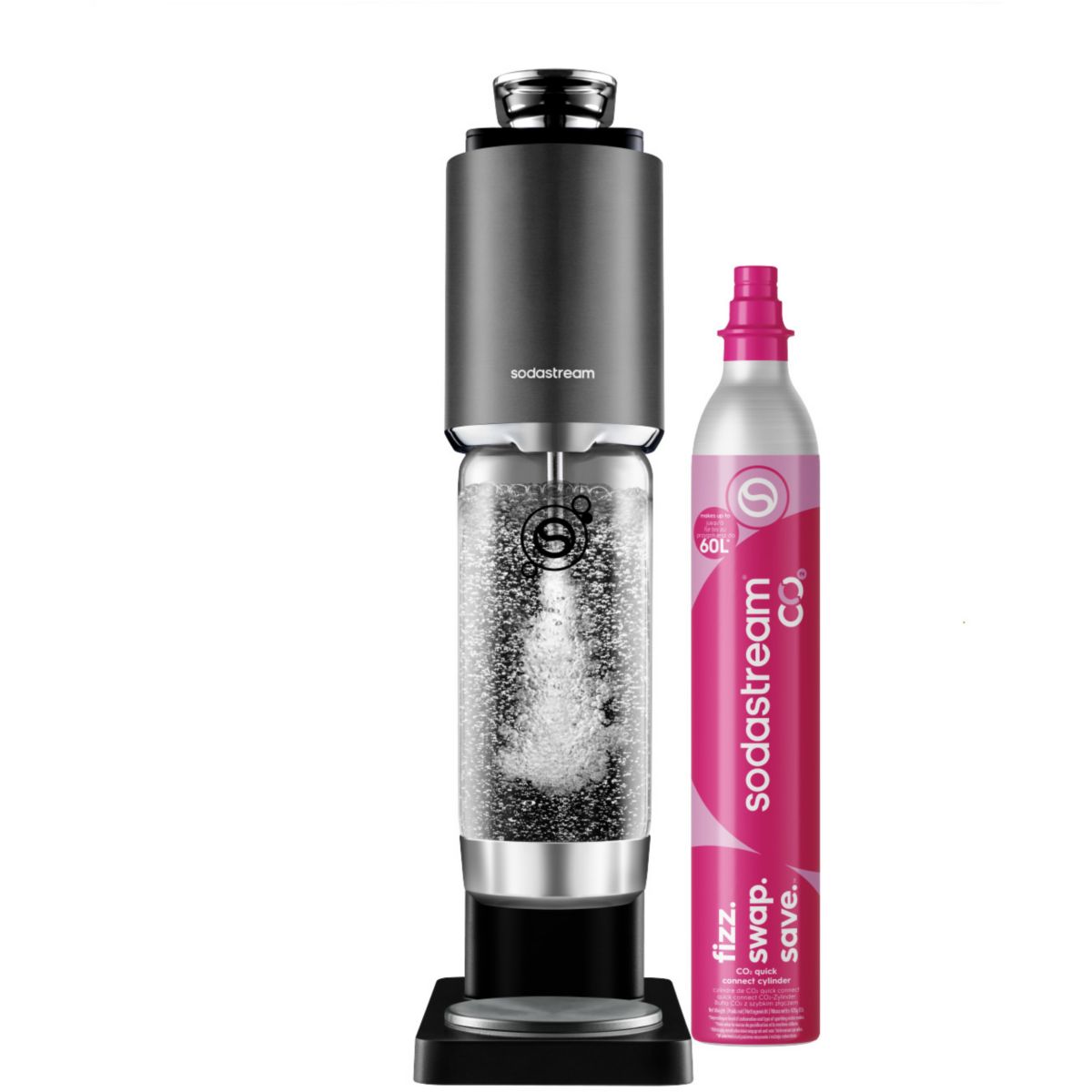 Machine à soda Machine FRESH PLUS Noire couleur unique, SODASTREAM