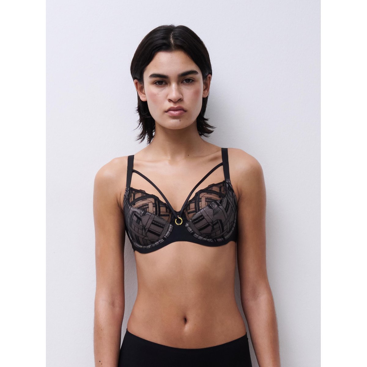 Soutien-gorge emboîtant GRAPHIC SUPPORT noir, CHANTELLE