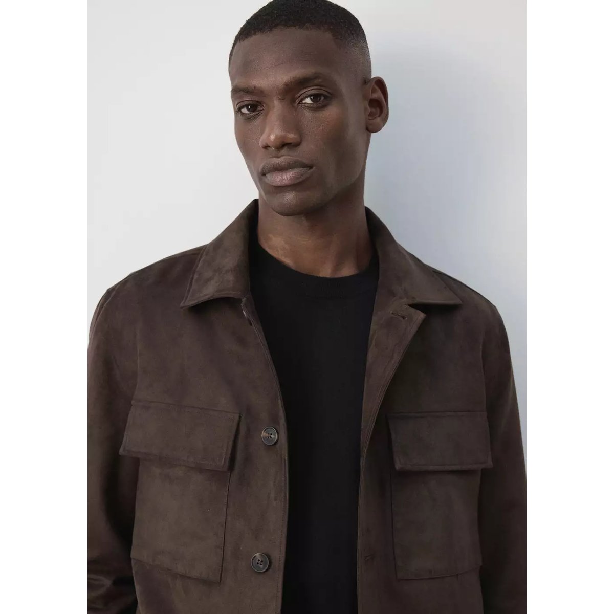 Veste effe daim poches marron, MANGO MAN