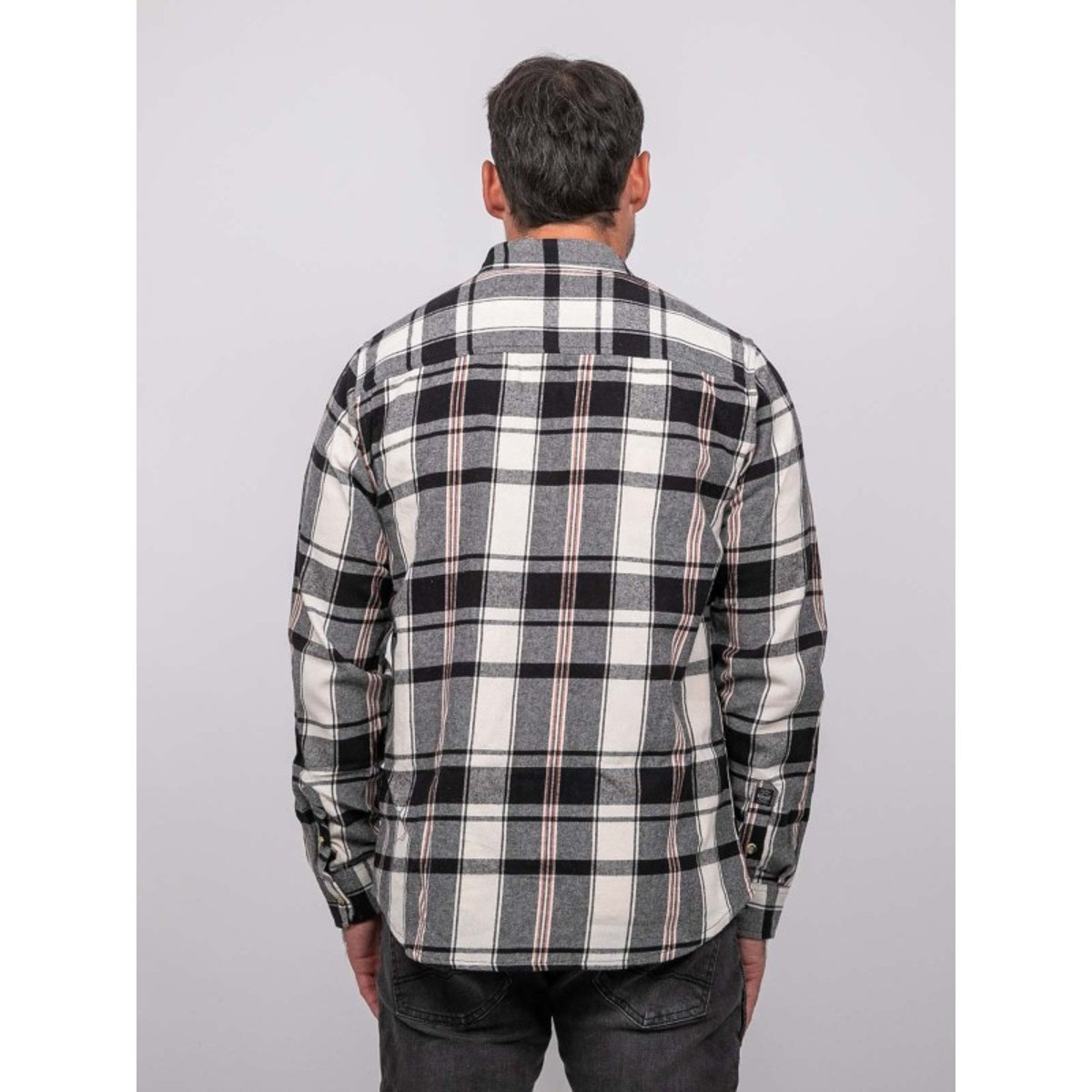 Chemise Manches Longues Carreaux Toxfeat ecru, RITCHIE