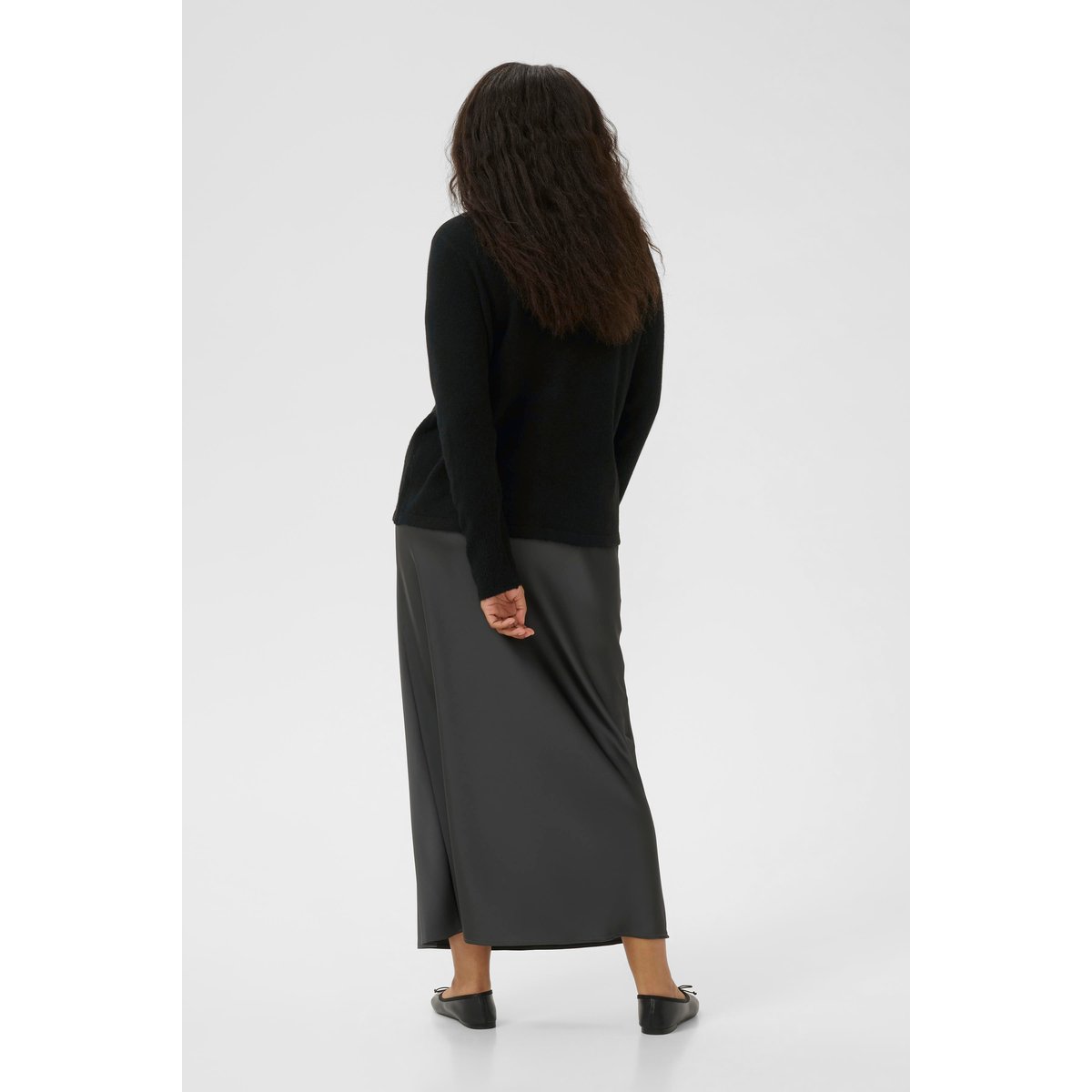 Cardigan à tricot noir black deep, KAFFE CURVE