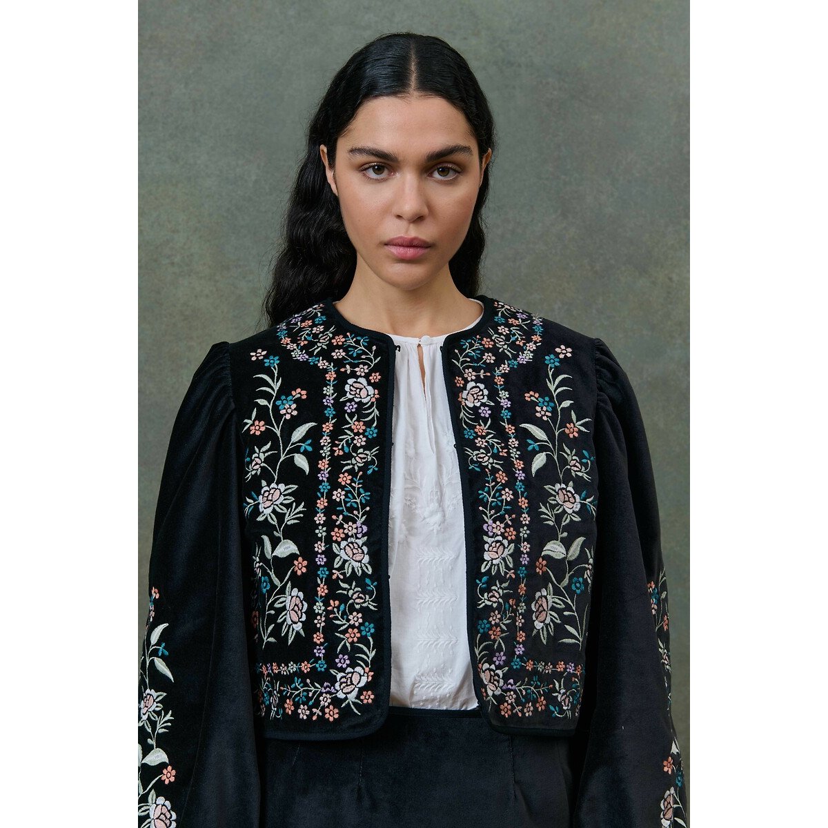 Duras Embroidered Velour Jacket 90006527, LOUISE MISHA