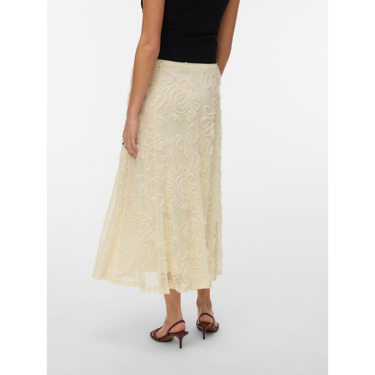 Jupe beige - pistachio shell, VERO MODA