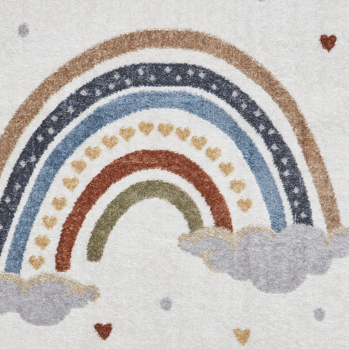 Kids Washable Rainbow and Cloud Rug multi-coloured, SO'HOME