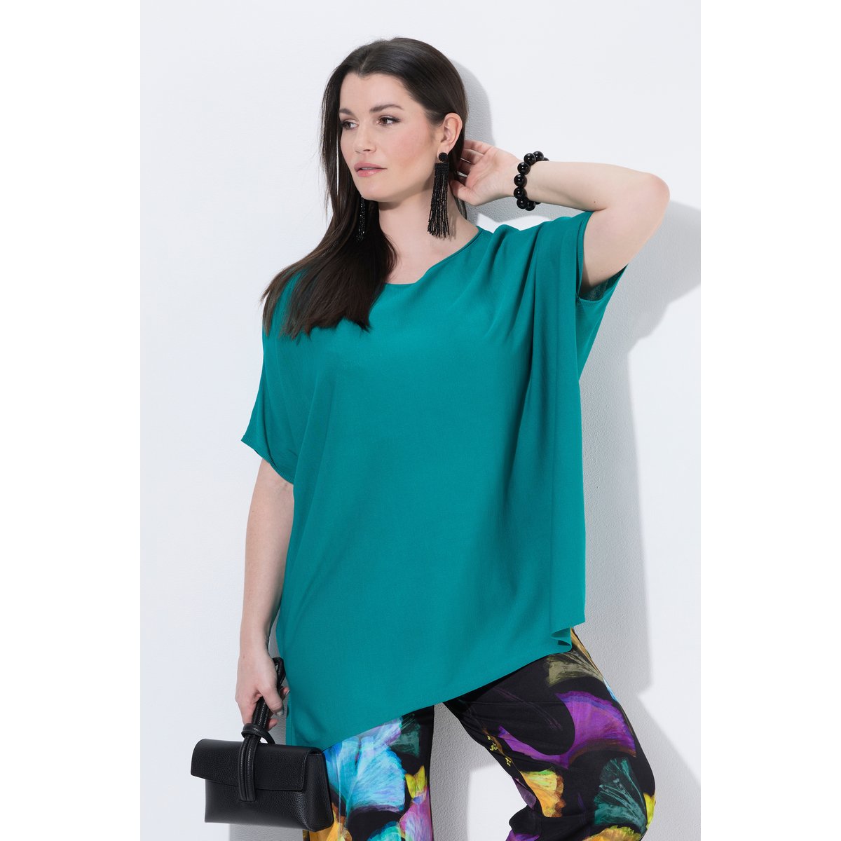Pull oversize. Encolure bateau et manches smaragdi, ULLA POPKEN