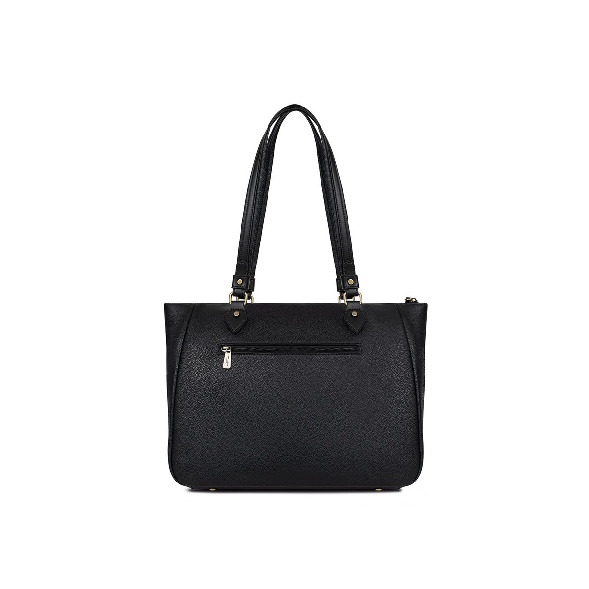 Sac cabas porté épaule RONDA noir, HEXAGONA