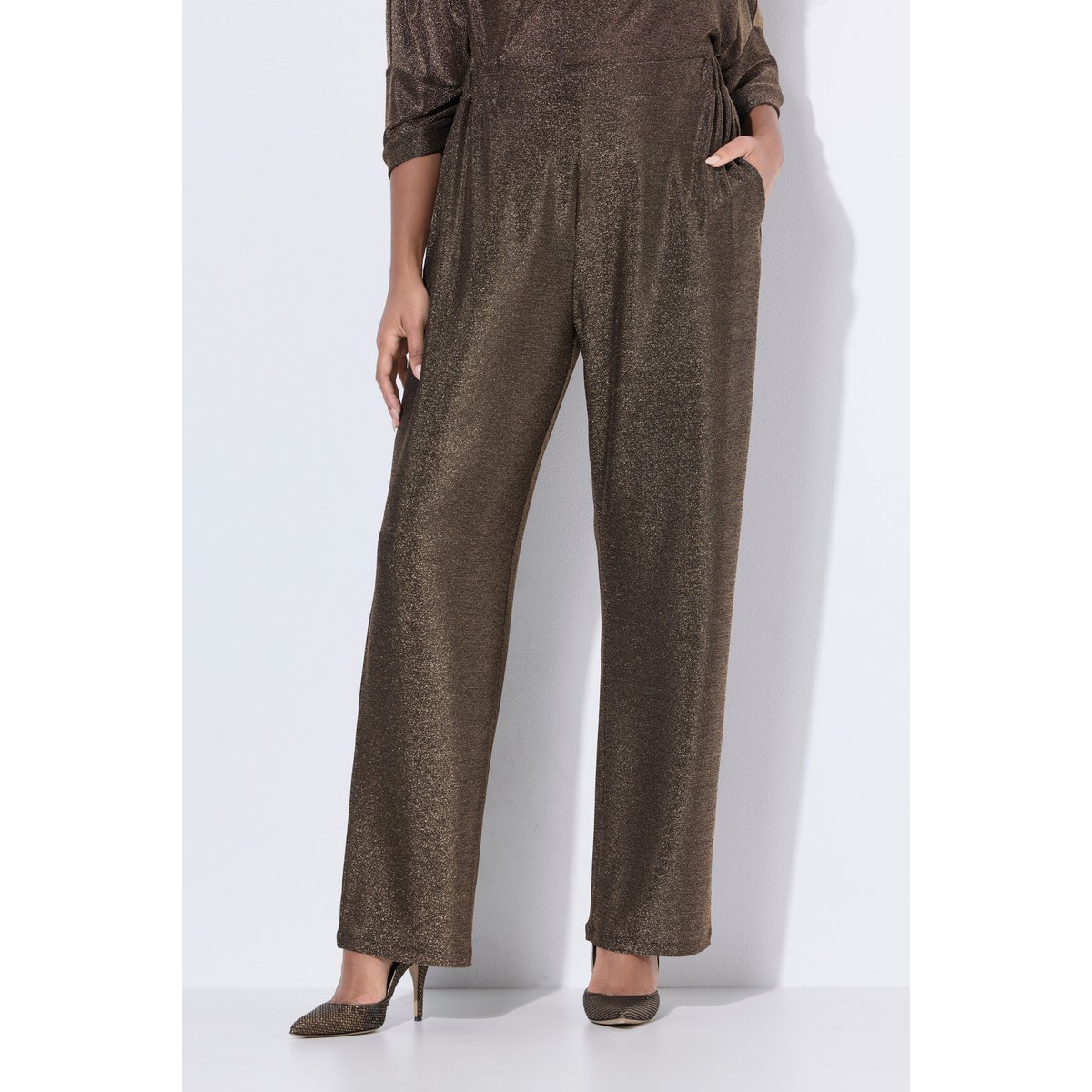 Pantalon à sequins Rose or, ULLA POPKEN