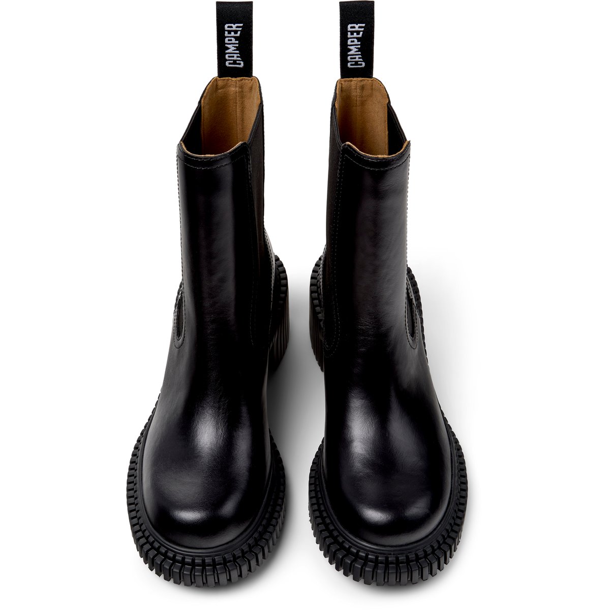 Bottines Pix London cuir noir, CAMPER