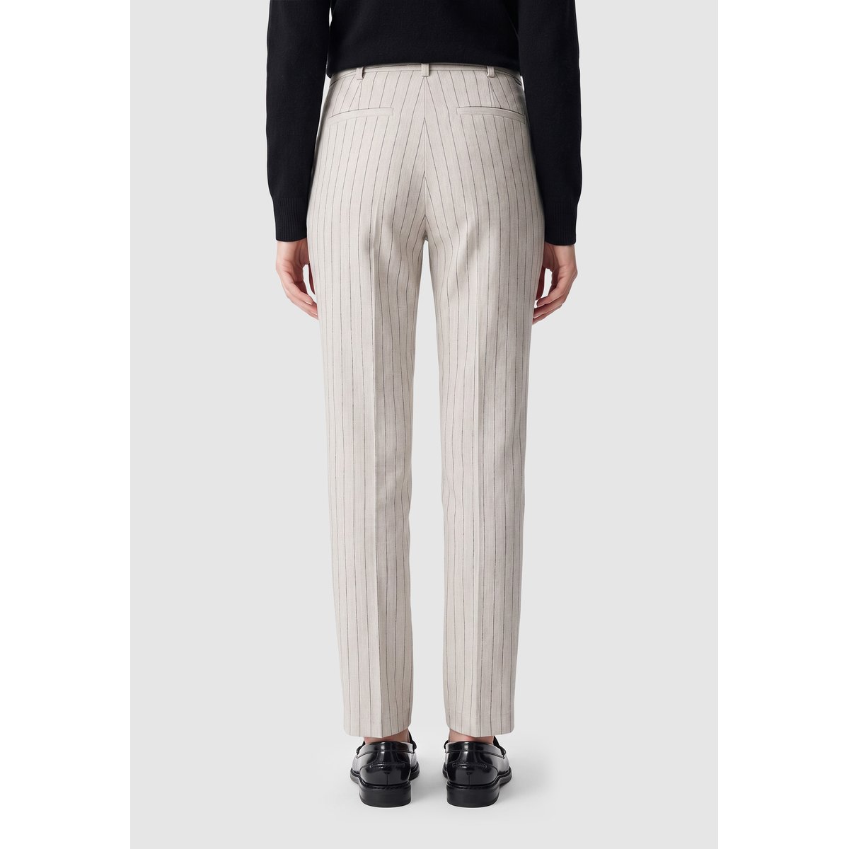 Pantalon de tailleur rayures tennis beige, IKKS