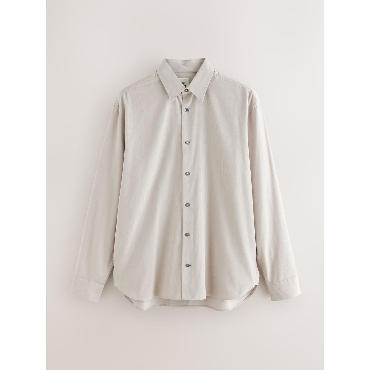 Chemise à manches longues en velours côtelé marron/naturel, NEXT