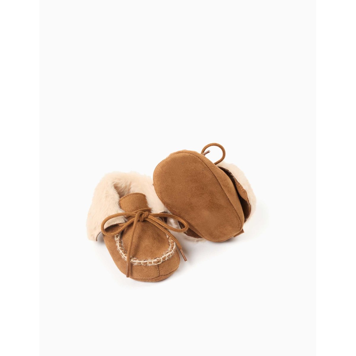 Bottes pré-marche avec doublure en peluche douce synthétique multicolore, ZIPPY
