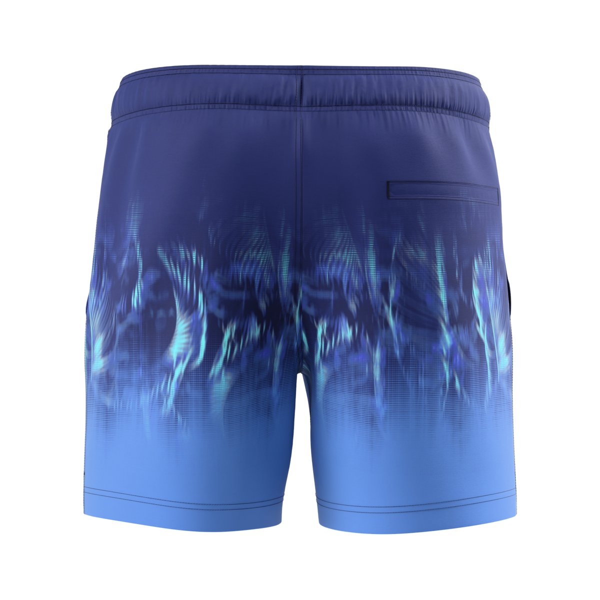 Short de bain à taille élastiquée motif/style imprimé palmier ENGINEERED REDONDO EDGE bleu, SPEEDO