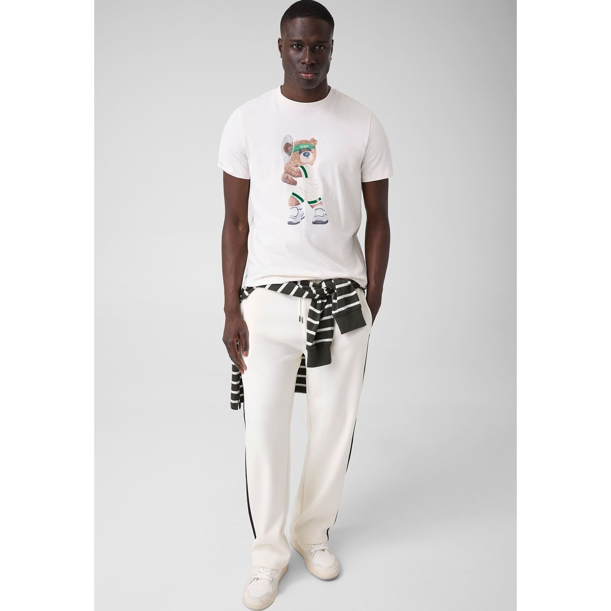T-Shirt Imprimé blanc, GUESS