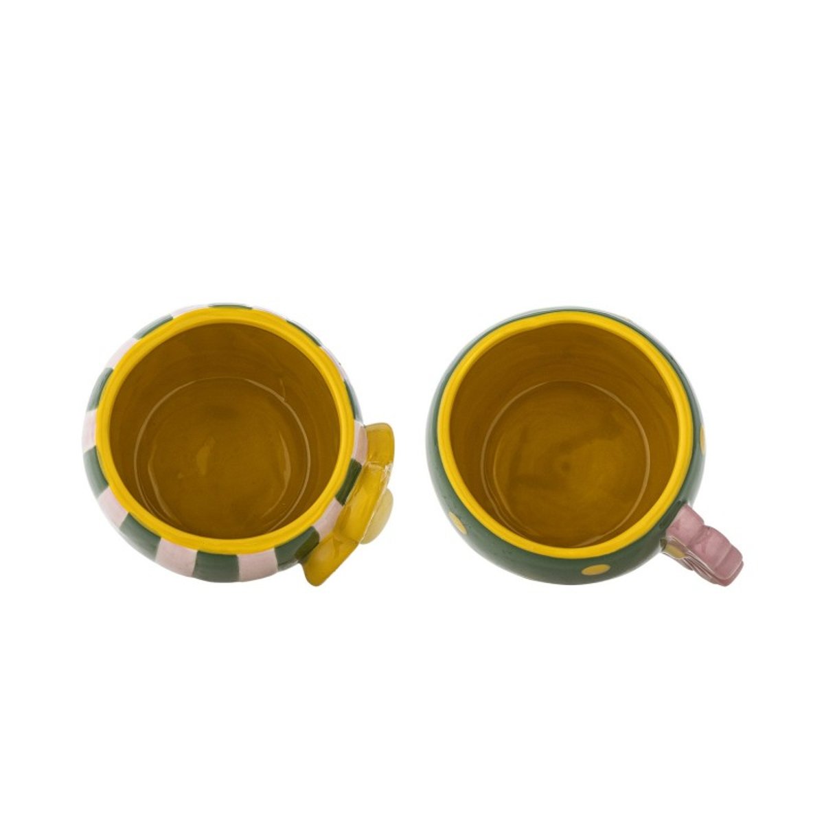 Set de 2 tasses rayures pois fleurs Haisy multicolore, BLOOMINGVILLE