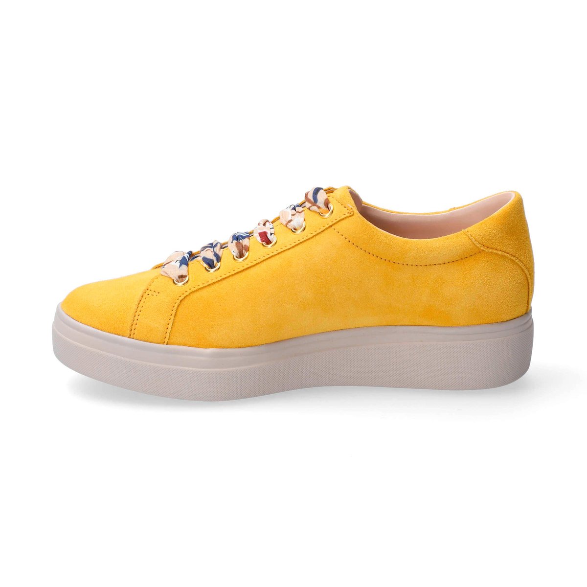 Baskets en cuir FANYA SOIE jaune p5133, MEPHISTO