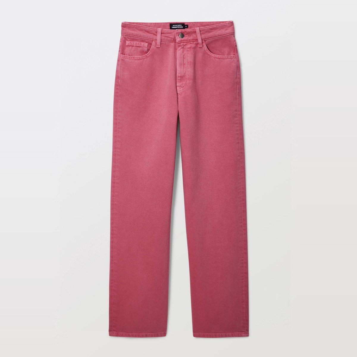 Pantalon pret a teindre taille descendue azalee, MONOPRIX