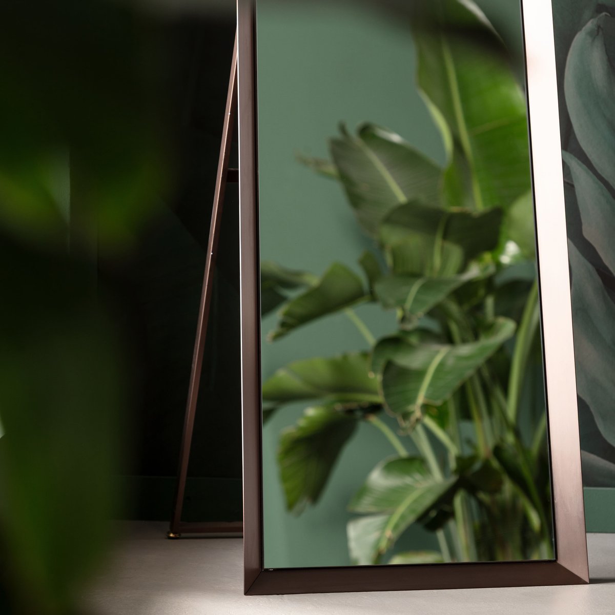 Miroir sur pied, AREZZO marron, KARE DESIGN