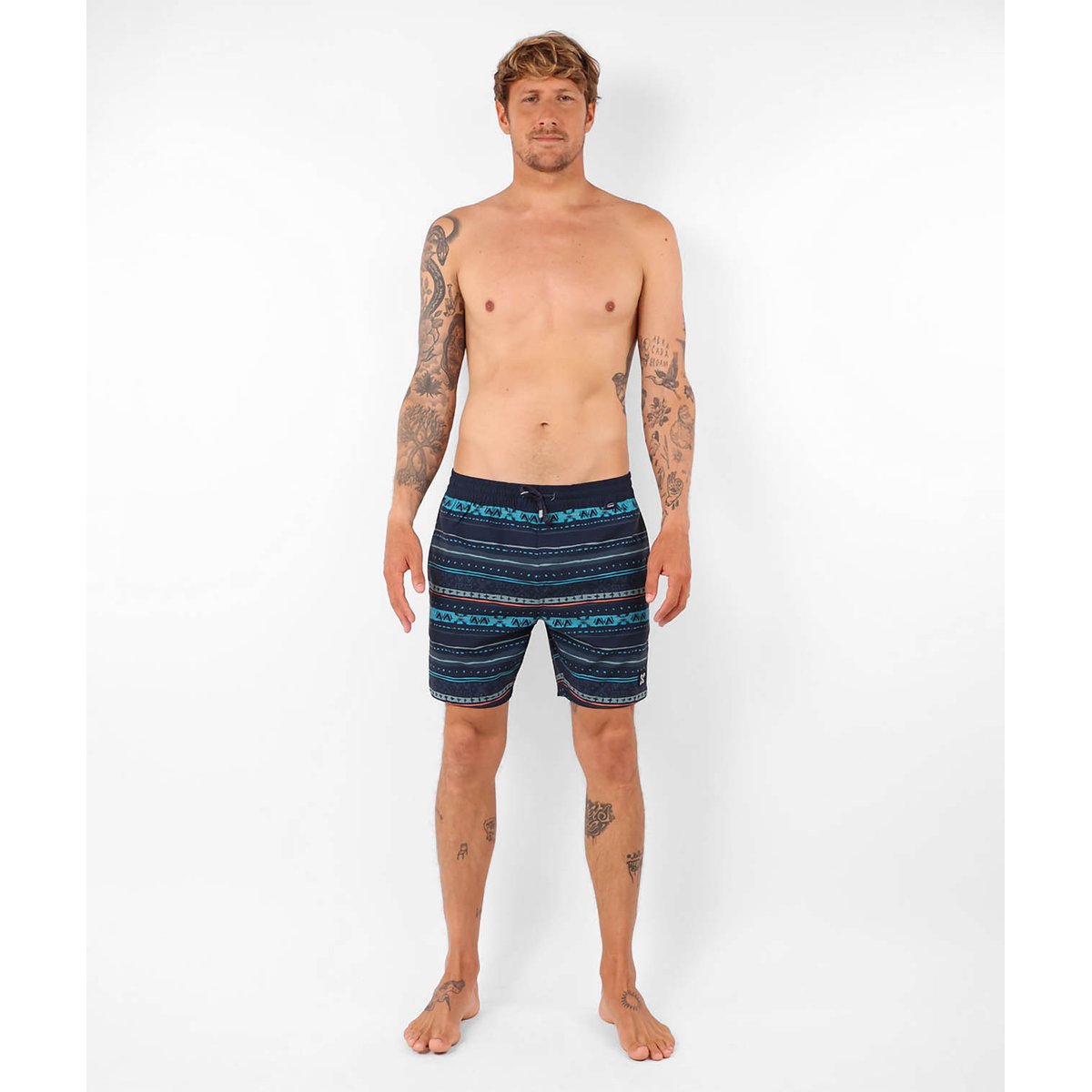 Beach short imprimé stretch LINEUP deep marine, OXBOW