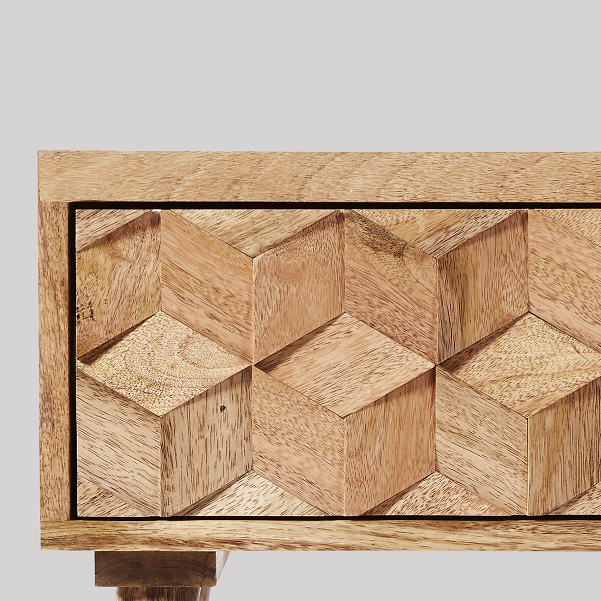 Terning Mango Wood 1 Drawer Bedside Table light wood, SWOON
