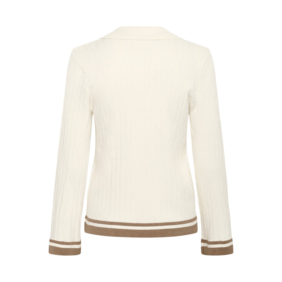 Pullover tricoté blanc whisper white, CREAM