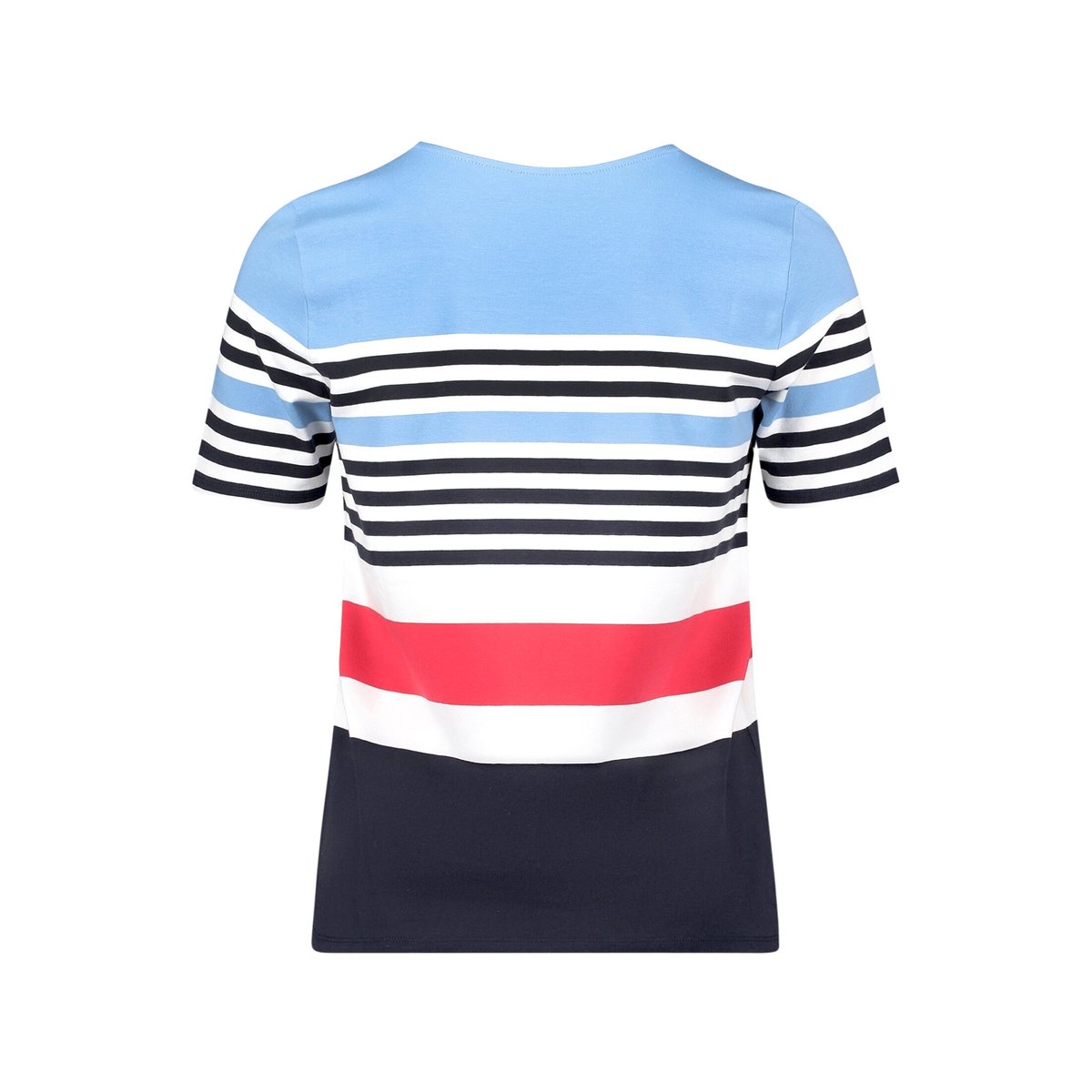 T-shirt basique à rayures horizontales bleu/rouge, BETTY BARCLAY