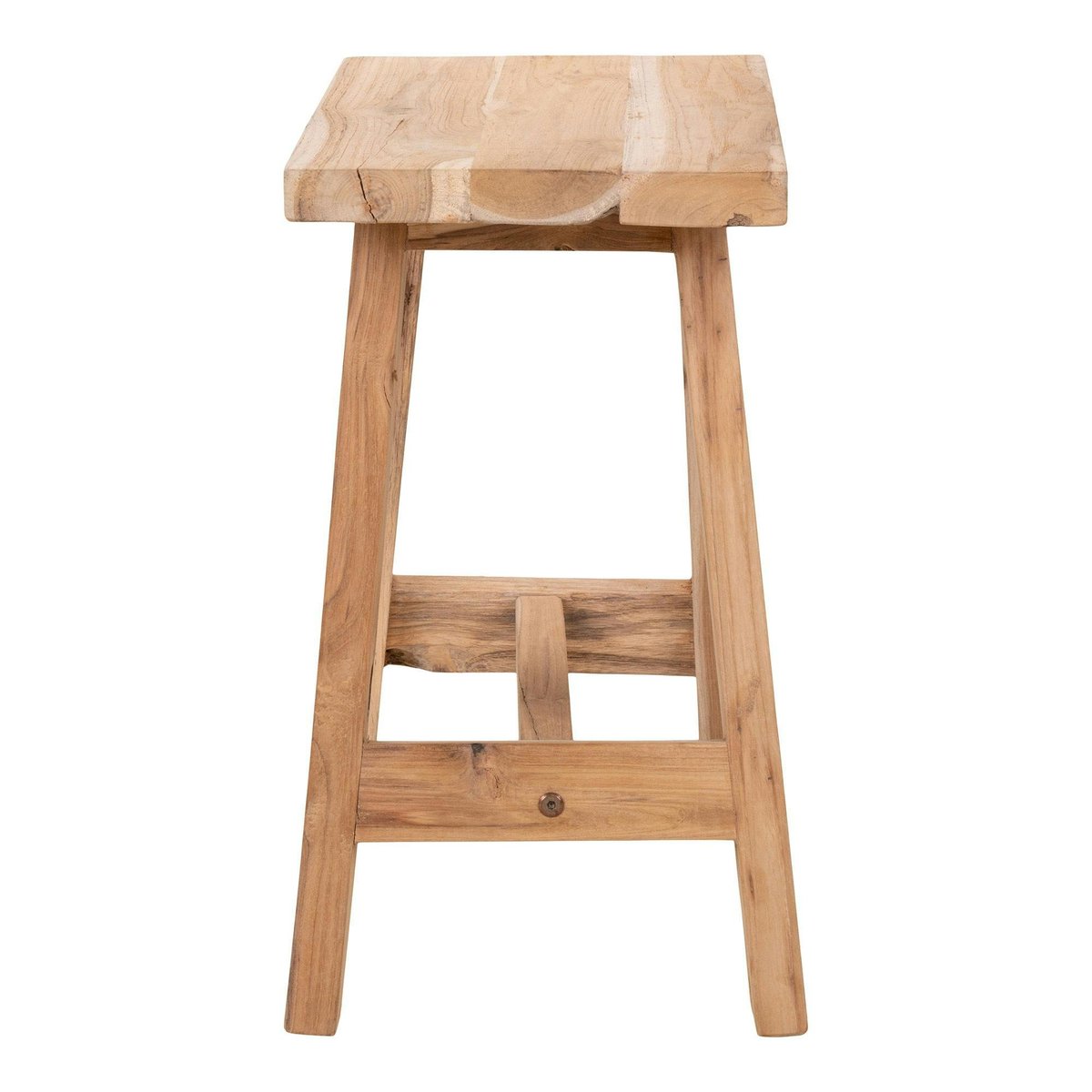 Tabouret en teck NARA bois naturel, PIER IMPORT