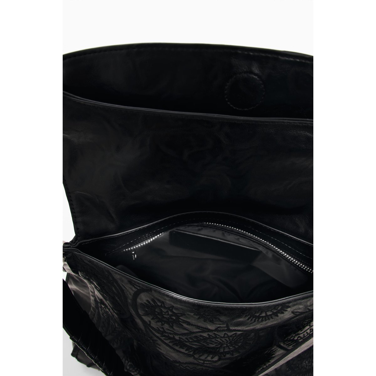 Sac à dos Paisley moyen noir, DESIGUAL