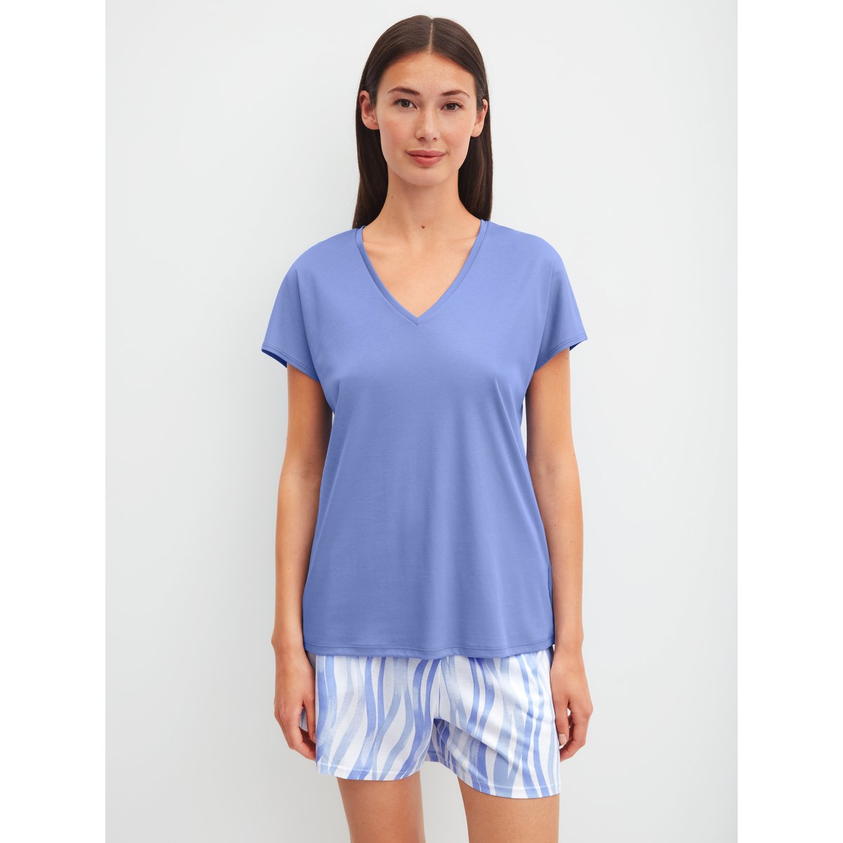 Short de pyjama Coton FAVOURITES OCEAN blanc étoilé, CALIDA