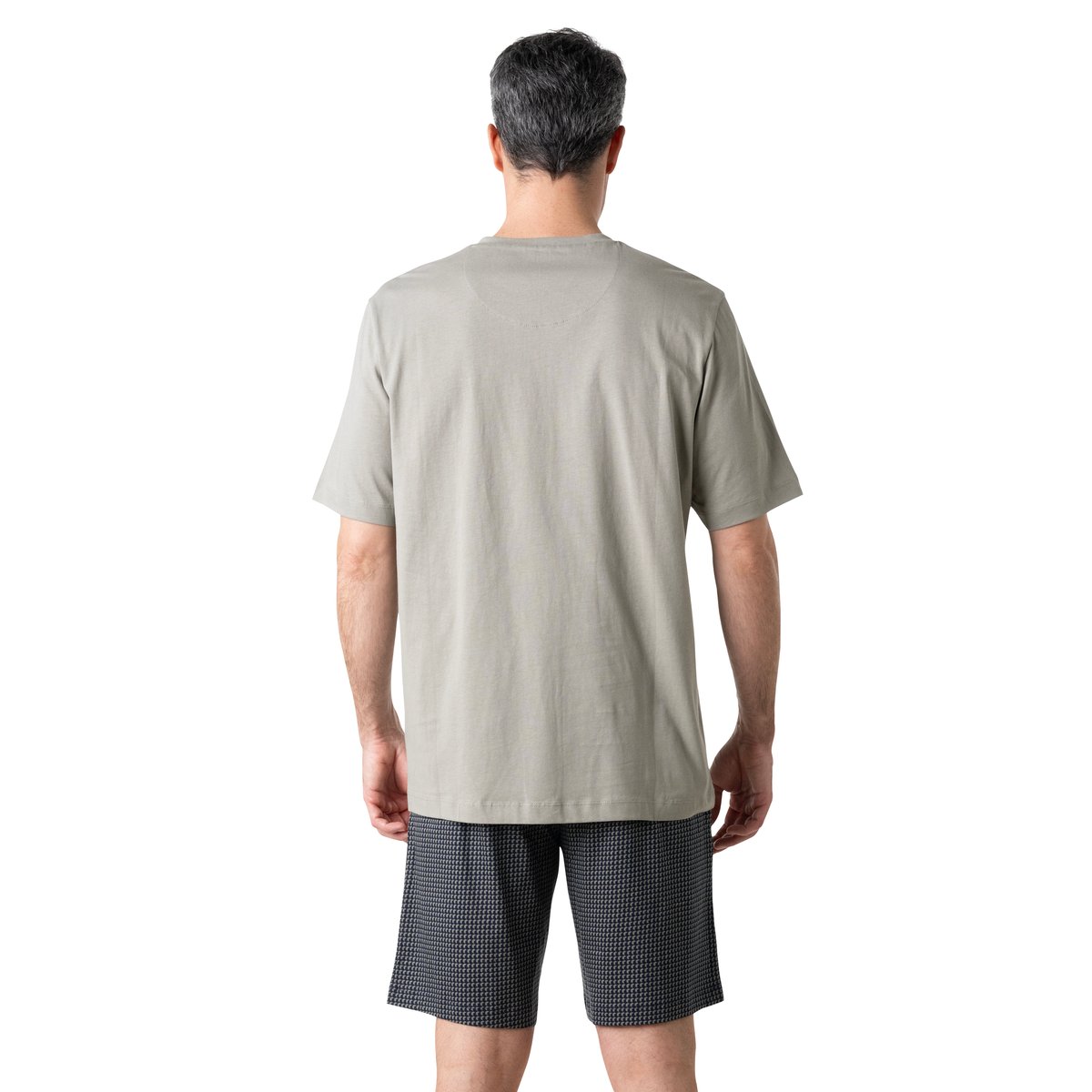 Pyjama court col T CASUAL gris, EMINENCE