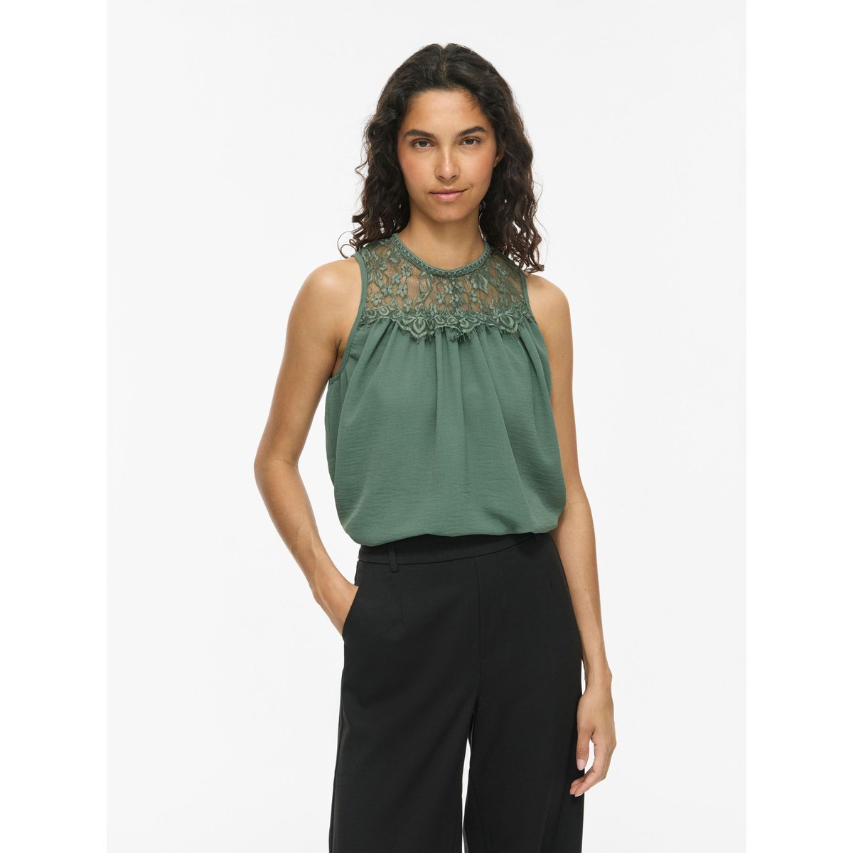 Top Sans Manches vert - laurel wreath1, VILA