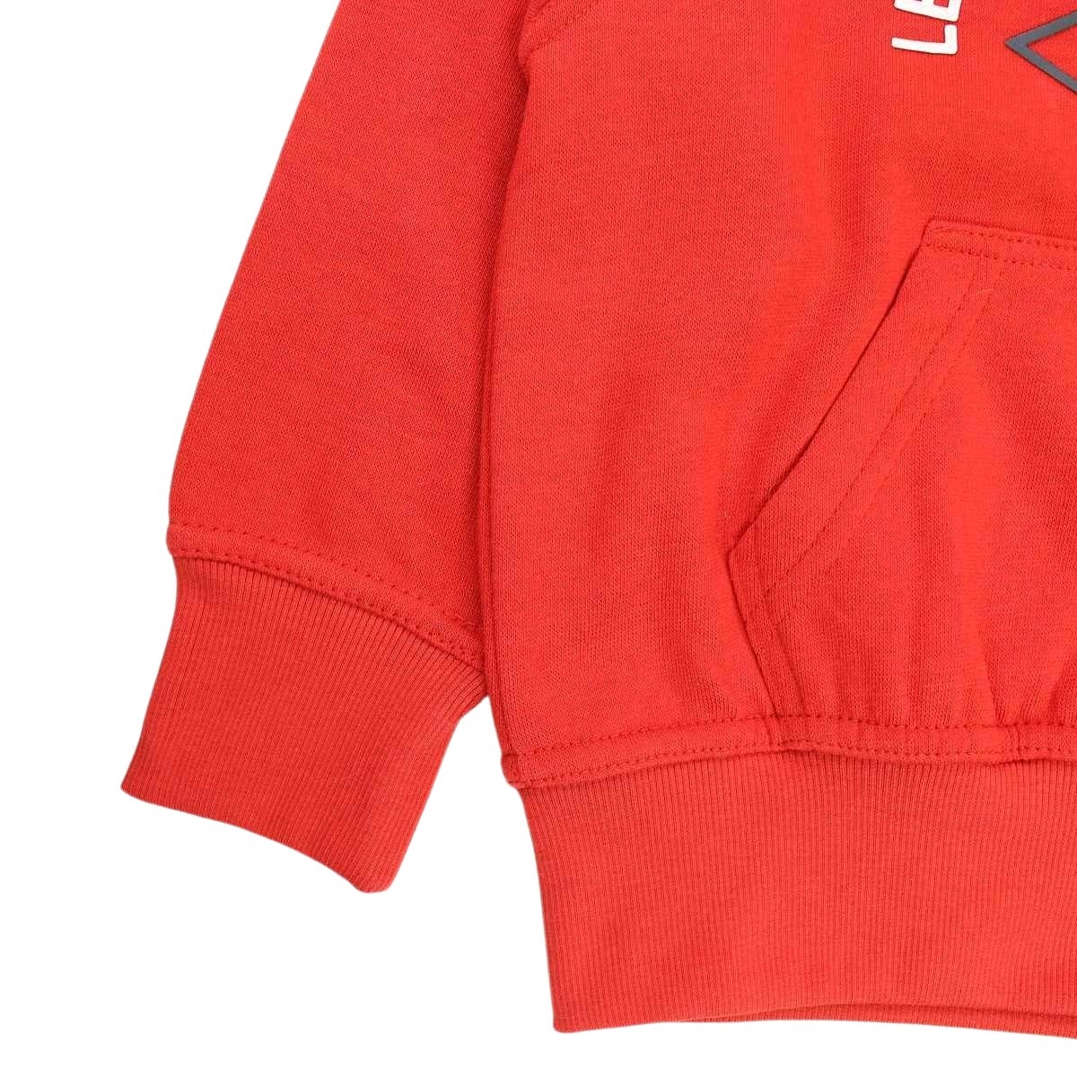 Sweat col rond imprimé, coupe décontractée et manches longues rouge, LEE COOPER