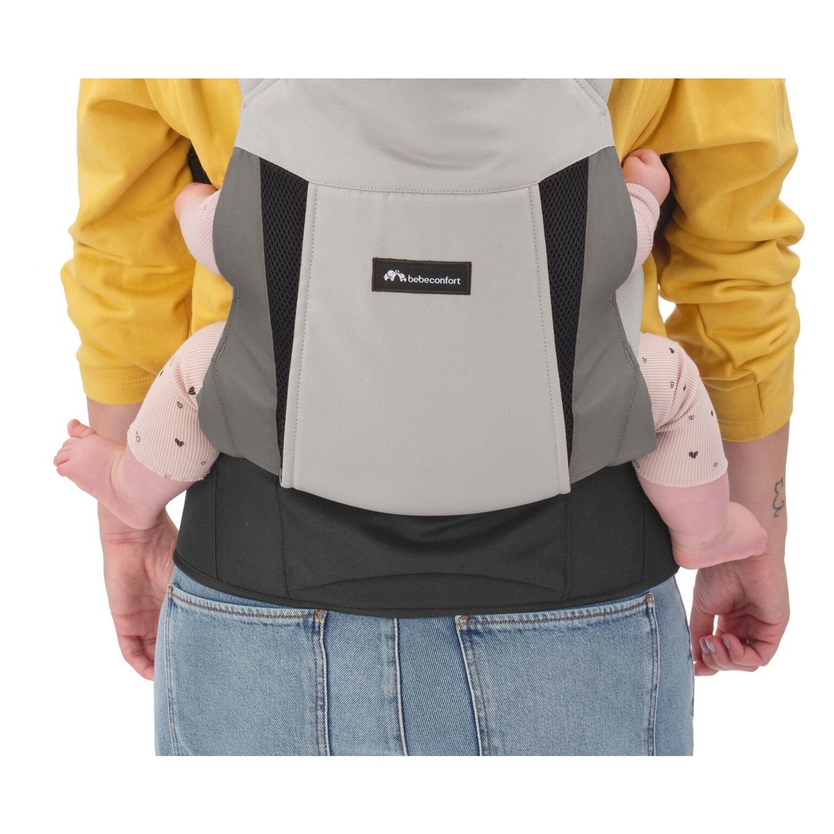 Porte bébé physiologique Physionest Gray Mist gris, BEBECONFORT