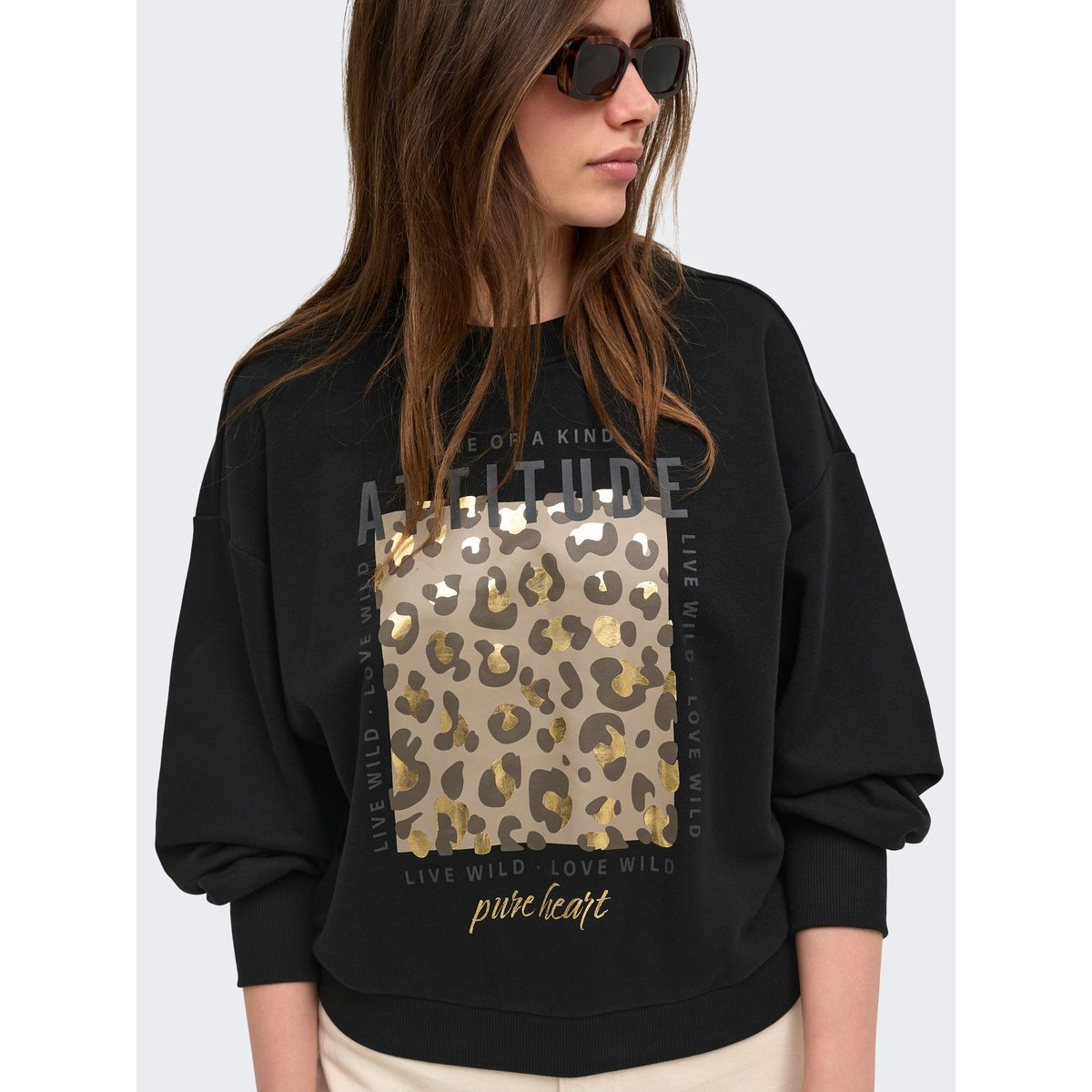 Sweat-Shirt black 1, ONLY