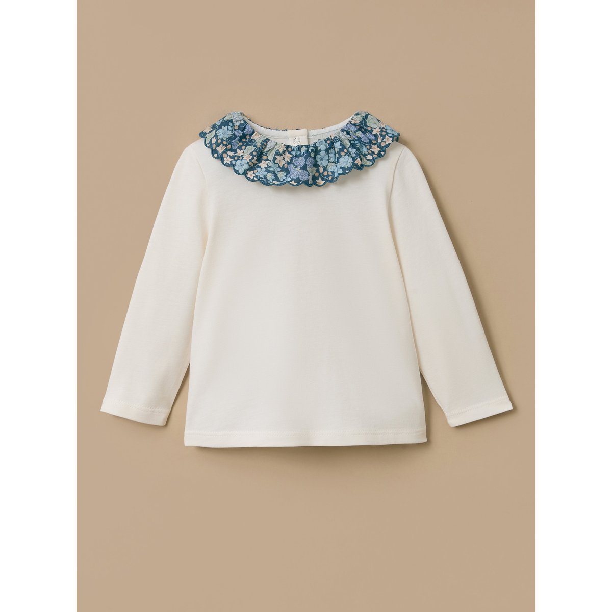 T-shirt col tissu Liberty liberty berry harvest, CYRILLUS