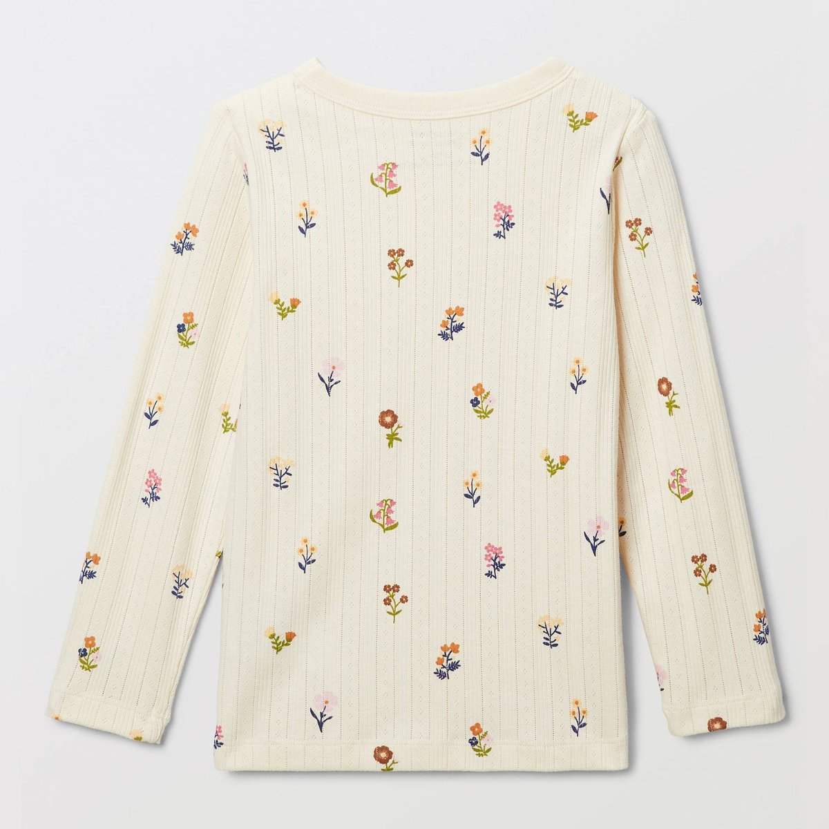 T-shirt manches longues imprimé en coton amaretti, MONOPRIX