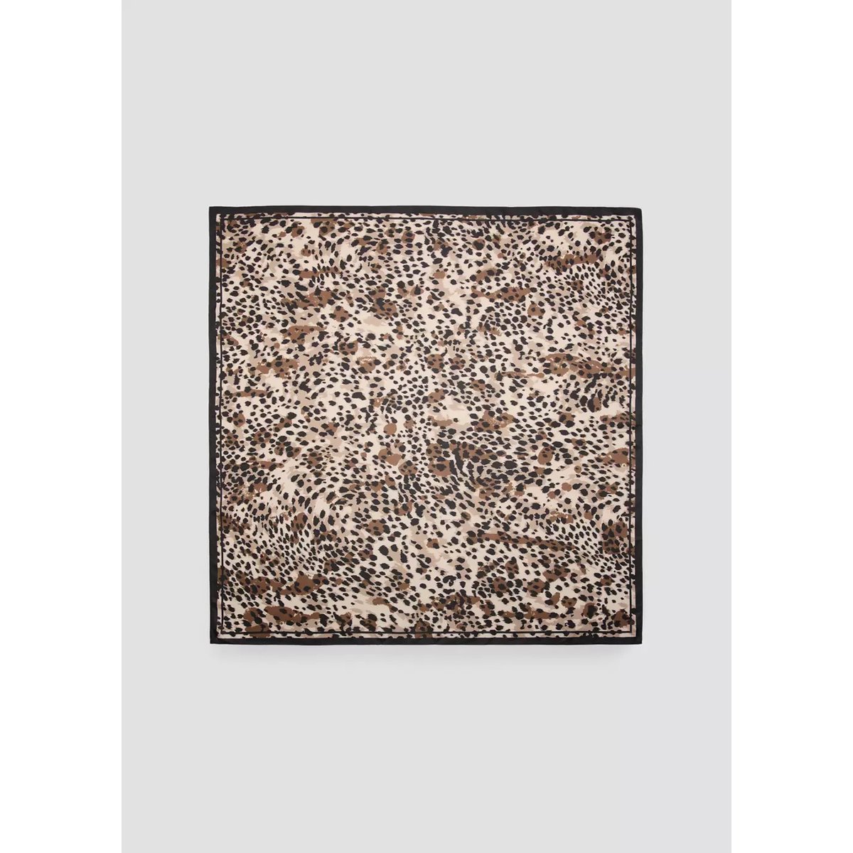 Foulard imprimé léopard marron, MANGO