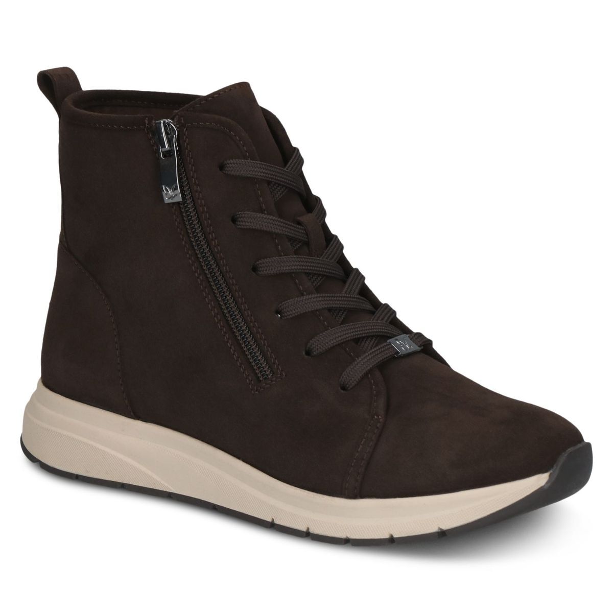 Bottine en cuir marron acajou, CAPRICE