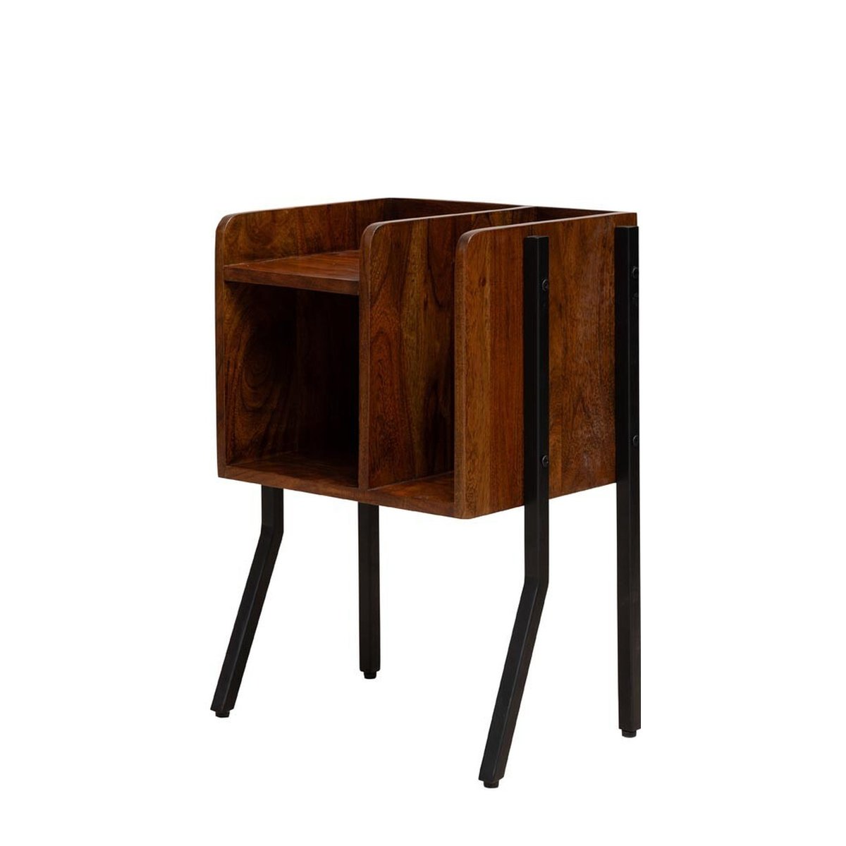 Table de chevet en bois FLOW marron, CHEHOMA