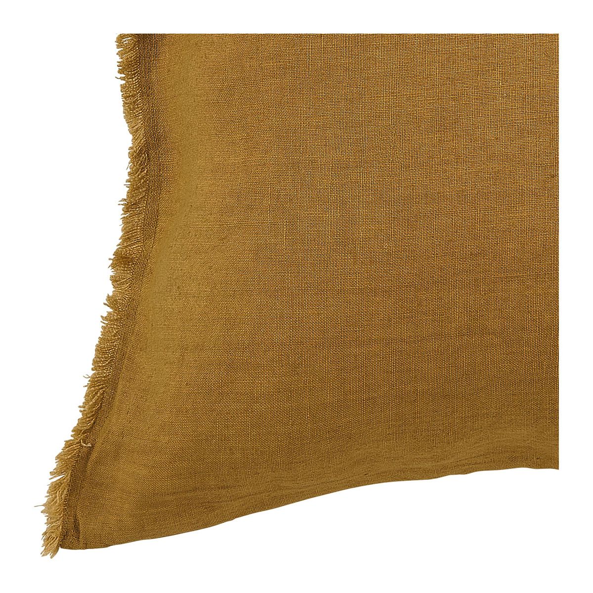 Housse de coussin en lin safran, BLANC D’IVOIRE