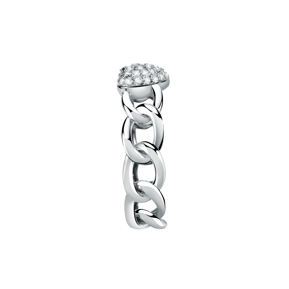 Bague en laiton et cristal INCONTRI argent, MORELLATO