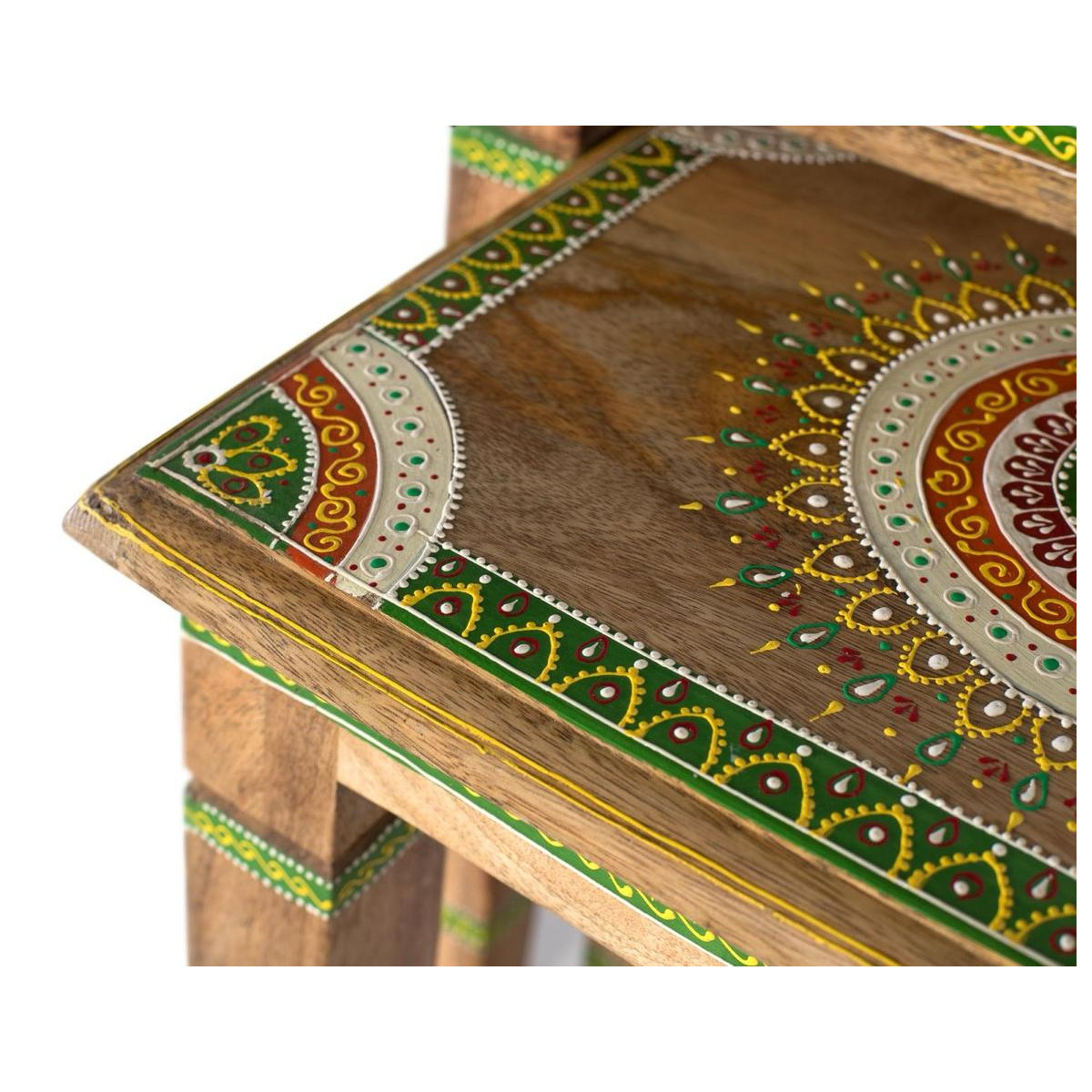 Lot de 2 tables basses Bois Marron - DANAÉ marron, DECORATION D’AUTREFOIS