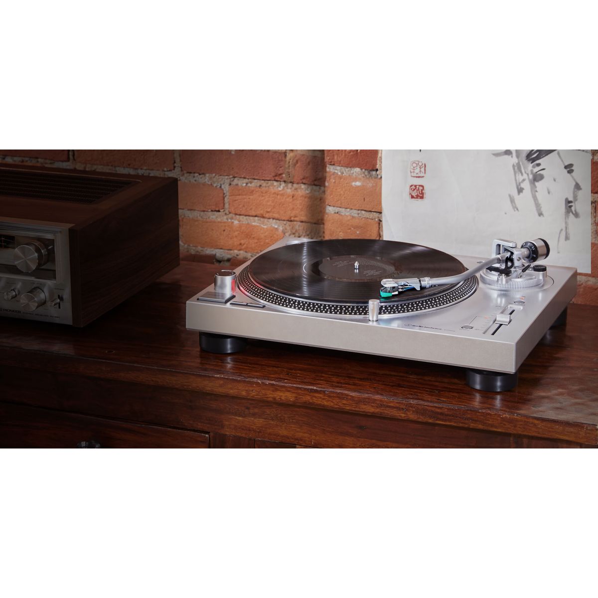 Platine vinyle AT-LP120XUSBSV argent, AUDIO-TECHNICA